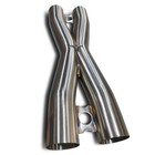 2 5  Inch 304 Stainless Steel Crossover X-pipe X Pipe Catback Exhaust Xpipe