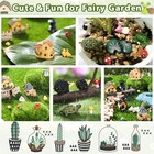 172pcs Miniature Fairy Garden Accessories - Animal Figurines And Mini Landscapes