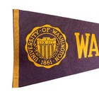 Vintage University Of Washington Huskies Football Pennant 28x11 