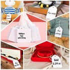 1000pcs White Pre Strung Price Tags With String
