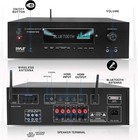 5 2 Channel Home Theater Receiver - Bluetooth 5 0 - Amp W  2 Uhf Wireless Mics