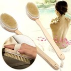 Long Handle Wooden Bath Body Brush Detachable Soft Bristle Shower Scrub