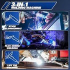 135a Mig Welder 110v - 3-in-1 Gasless Flux Core lift Tig stick Welding Machine 