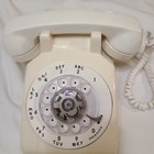 Vtg Western Electric Bell System White Rotary Dial Phone 500dm R81-6 Untested