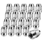  Lug Nut M14 X 1 5 Thread  Chrome Set Of 20 Lug Nuts Closed End Bulge Acorn 