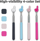 4 Pcs Extendable Pointer Finger Stick - Bright Colored Telescopic Teachers   