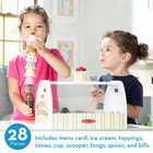 Melissa   Doug Wooden Scoop And Serve Ice Cream Counter With Play Food  28 Pcs 