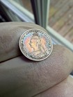 1889 Great Britain Victoria Maundy 2 Pence 2d Silver Jubilee Head Toned 
