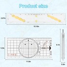 3 Pcs Basic Navigation Set including 15inch Parallel Ruler With Brass Arms  N   