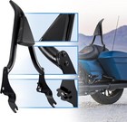 Backrest Detachable Bar Detachable Passenger Backrest Fit For Harley Street