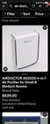 Airdoctor Ad2000 4-in-1  Air Purifier new  In Box  S medium Rooms   Reg      399