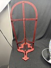 Farm Saddle Rack Holder Bracket Red English  w  Harness Hook Rustic Barn Antique 