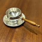 Vintage Sterling Silver Sauce Boat Creamer Side Handle By Amston With Plate  