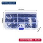 320pcs M2 Nylon Hex Spacer Standoff Kit Male Female Screw Nut Threaded Pillar He
