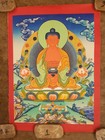 25  Amitabha Buddha Thangka  Tibetan Buddhist Art  15x20 