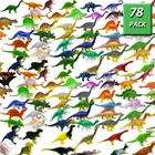 Dinosaur Toys  Plastic Mini Dinosaur Figure Toy Set Including T-rex  Stegosau   