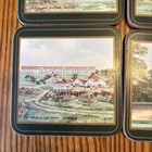 6 Vintage Pimpernel Cork Golf Course Drink Coasters Made In England Gift