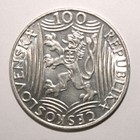 S5 - Czechoslovakia 100 Kr  1949 Brilliant Uncirculated Silver Coin Josef Stalin