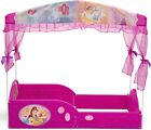 Disney Princess Plastic Sleep And Play Toddler Bed With Canopy Kids Girls Pink