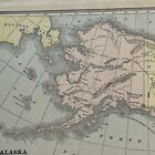 Antique 1886 Map Of Alaska 13 5   x11 5   