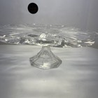 Crystal Cake Stand By Block Wyndham Mouth Blown Hand Cut Poland Vintage