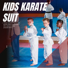 Martial Arts Lightweight Breathable Kids Karate Gi Uniform Boys Girls  free Belt