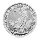 2025 1 10 Oz British Britannia Silver Coin Bu - Tube Of 16