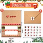48 Sets Christmas Photo Cards With Envelopes Stickers Holiday Picture Frame C   