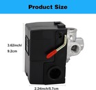 Heavy Duty Pressure Switch For Air Compressor 135-175 Psi Four 4 Port 26 Amp