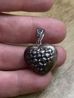 Waterford Heart Pendant Sterling Silver 925 Designer Signed Textured Vintage