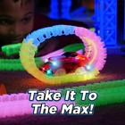 Magic Tracks 10ft Glow In Dark Flexible Racetrack W  Led Car  Kids Toy Gift 3 