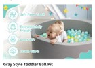 New Toddlers Kids 36  Foam Ball Pit      Soft Round Ball Pit  balls Not Included 