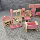21 Pc Kidkraft Wooden Dollhouse Furniture Lot Kids Rm  Bathroom  Living  Dinning