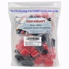 200 Pieces Rubber End Caps Assortment Kit Vinyl Flexible Bolt Screw Black