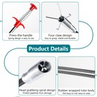 Manual Drain Snake Clog Remover 5 2 10ft Metal Tool For Sinks Drains Toilet Pipe