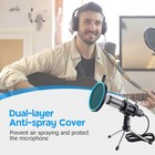 Usb Microphone Condenser Studio Live Video Recording Mic Tripod Stand Clip Set