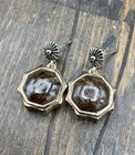 Barse Batik Earrings- Bronzite- Sterling Silver   Bronze- Nwt