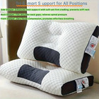 2pcs Memory Foam Neck Support Pillows Ergonomic Contour Design Sleep Comfort