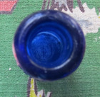 Antique Tiny Cobalt Blue Bromo Seltzer Emerson Drug  Co  Glass Bottle