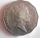 1998 Australia 50 Cents - One Year Type - Excellent Coin - Free Ship - Bin  23