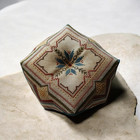 Handmade Cross Stitch Pin Cushion Biscornu Primitive Finished Piece