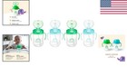 Bpa-free Silicone Sippy Cup Set   9 Oz   Spill-proof  Pack Of 4   Blue green