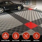 Garage Floor Tiles Interlocking 25 50 Pack Flooring Tiles 15 7  x15 7  For Patio
