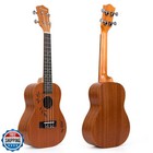 Kmise Concert Ukulele Uke Acoustic Hawaiian Guitar 23 Inch 18 Fre