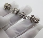 Vintage Italian Handmade Genuine Silver Toy Train Dollhouse Miniature Figurine