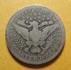 1901  Barber Quarter - 90  Silver -   p4908 