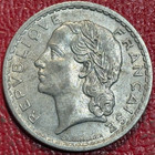 High Grade 1947 France 5 Francs Coin-sep560