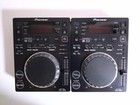Pioneer Dj Cdj-350 Black Pair Multi-format Usb Dj Cd mp3 Player Pro Dj Deck Used