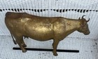Cow Antique Weathervane 19th Century Iron Head  Copper Body   Gilt Gold 28   