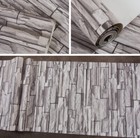 4ft X 30ft 3d Stone Brick Wallpaper Vinyl Film Sticker Self-adhesive 48  X 360 